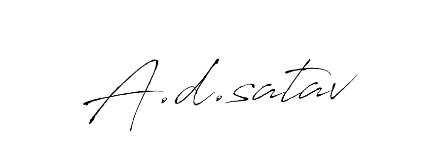 The best way (Antro_Vectra) to make a short signature is to pick only two or three words in your name. The name A.d.satav include a total of six letters. For converting this name. A.d.satav signature style 6 images and pictures png