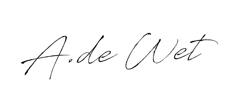 Make a beautiful signature design for name A.de Wet. Use this online signature maker to create a handwritten signature for free. A.de Wet signature style 6 images and pictures png