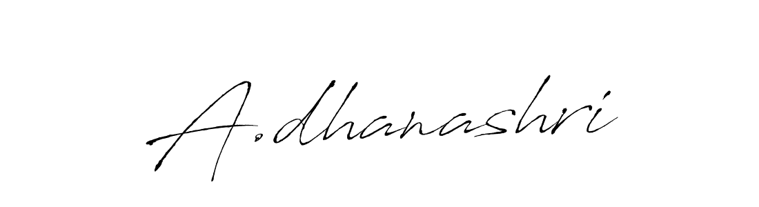 Antro_Vectra is a professional signature style that is perfect for those who want to add a touch of class to their signature. It is also a great choice for those who want to make their signature more unique. Get A.dhanashri name to fancy signature for free. A.dhanashri signature style 6 images and pictures png