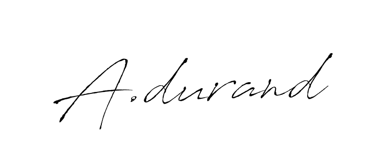 Create a beautiful signature design for name A.durand. With this signature (Antro_Vectra) fonts, you can make a handwritten signature for free. A.durand signature style 6 images and pictures png