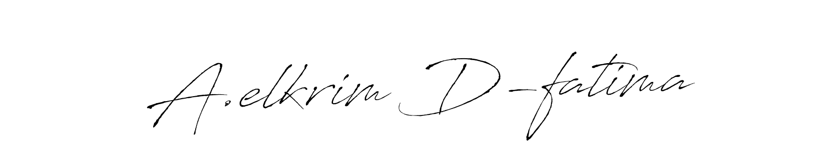 A.elkrim D-fatima stylish signature style. Best Handwritten Sign (Antro_Vectra) for my name. Handwritten Signature Collection Ideas for my name A.elkrim D-fatima. A.elkrim D-fatima signature style 6 images and pictures png
