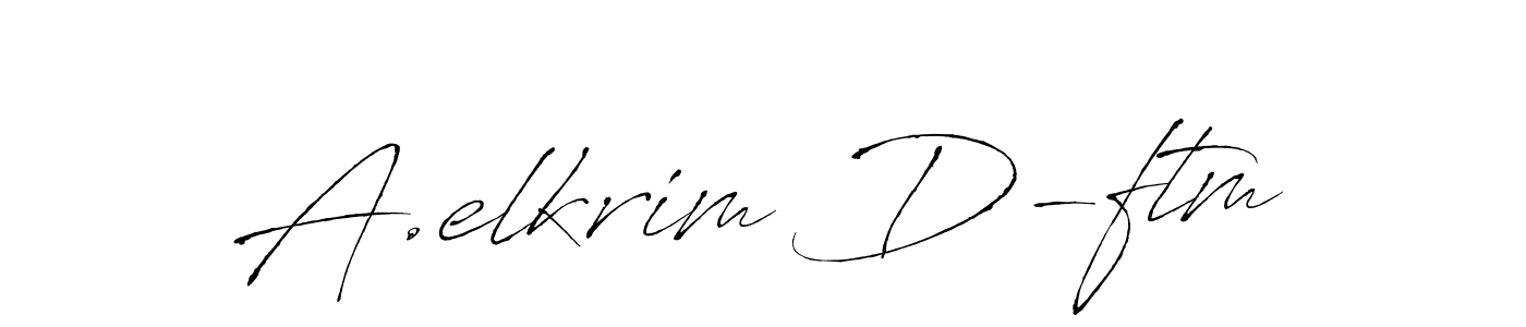 Also You can easily find your signature by using the search form. We will create A.elkrim D-ftm name handwritten signature images for you free of cost using Antro_Vectra sign style. A.elkrim D-ftm signature style 6 images and pictures png