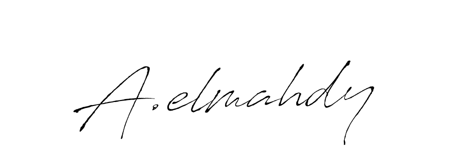 The best way (Antro_Vectra) to make a short signature is to pick only two or three words in your name. The name A.elmahdy include a total of six letters. For converting this name. A.elmahdy signature style 6 images and pictures png