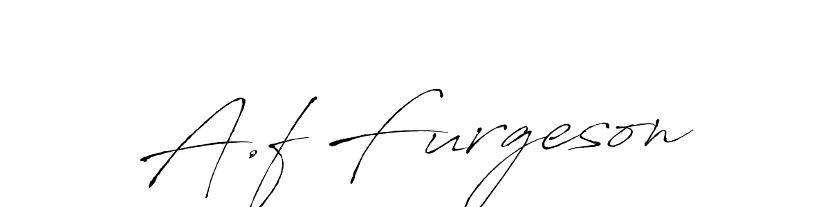 Antro_Vectra is a professional signature style that is perfect for those who want to add a touch of class to their signature. It is also a great choice for those who want to make their signature more unique. Get A.f Furgeson name to fancy signature for free. A.f Furgeson signature style 6 images and pictures png