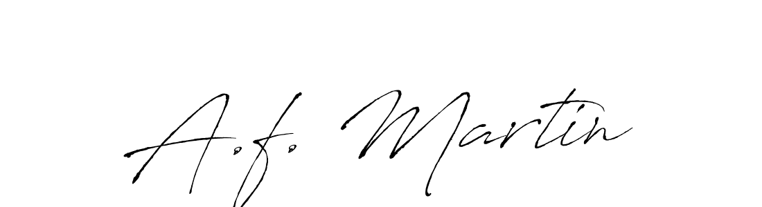 Make a beautiful signature design for name A.f. Martin. With this signature (Antro_Vectra) style, you can create a handwritten signature for free. A.f. Martin signature style 6 images and pictures png