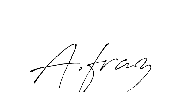 Make a beautiful signature design for name A.fraz. With this signature (Antro_Vectra) style, you can create a handwritten signature for free. A.fraz signature style 6 images and pictures png