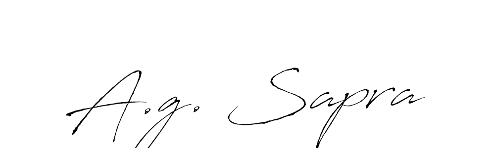 How to make A.g. Sapra signature? Antro_Vectra is a professional autograph style. Create handwritten signature for A.g. Sapra name. A.g. Sapra signature style 6 images and pictures png