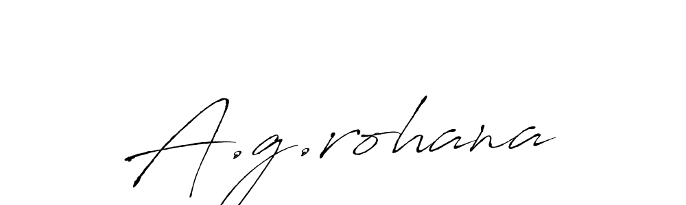 Create a beautiful signature design for name A.g.rohana. With this signature (Antro_Vectra) fonts, you can make a handwritten signature for free. A.g.rohana signature style 6 images and pictures png