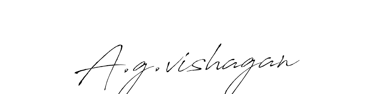 A.g.vishagan stylish signature style. Best Handwritten Sign (Antro_Vectra) for my name. Handwritten Signature Collection Ideas for my name A.g.vishagan. A.g.vishagan signature style 6 images and pictures png