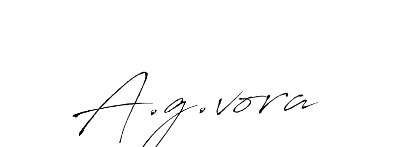 A.g.vora stylish signature style. Best Handwritten Sign (Antro_Vectra) for my name. Handwritten Signature Collection Ideas for my name A.g.vora. A.g.vora signature style 6 images and pictures png