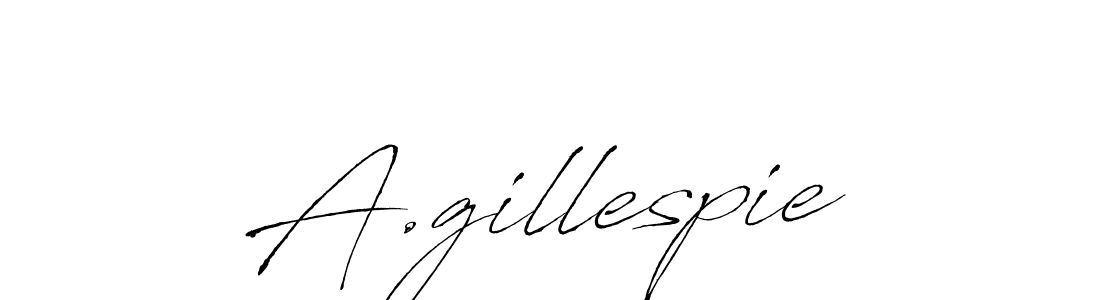 Create a beautiful signature design for name A.gillespie. With this signature (Antro_Vectra) fonts, you can make a handwritten signature for free. A.gillespie signature style 6 images and pictures png