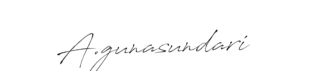 How to make A.gunasundari signature? Antro_Vectra is a professional autograph style. Create handwritten signature for A.gunasundari name. A.gunasundari signature style 6 images and pictures png