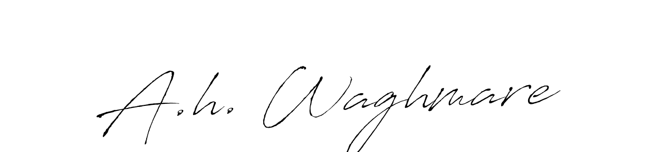 This is the best signature style for the A.h. Waghmare name. Also you like these signature font (Antro_Vectra). Mix name signature. A.h. Waghmare signature style 6 images and pictures png