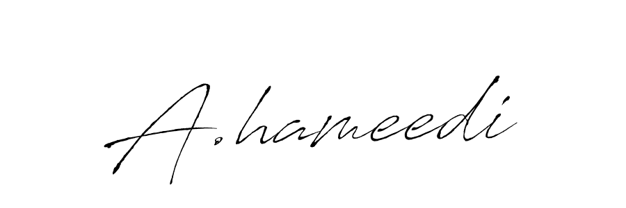 You should practise on your own different ways (Antro_Vectra) to write your name (A.hameedi) in signature. don't let someone else do it for you. A.hameedi signature style 6 images and pictures png