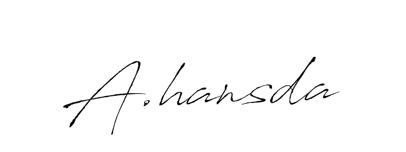 Best and Professional Signature Style for A.hansda. Antro_Vectra Best Signature Style Collection. A.hansda signature style 6 images and pictures png