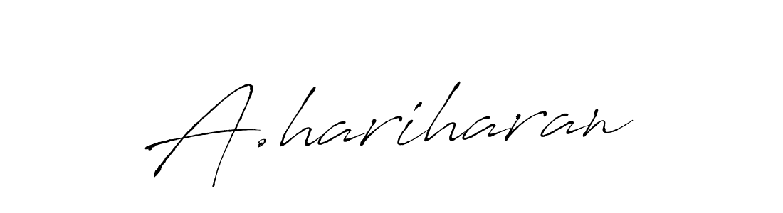 Create a beautiful signature design for name A.hariharan. With this signature (Antro_Vectra) fonts, you can make a handwritten signature for free. A.hariharan signature style 6 images and pictures png