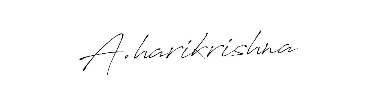 Use a signature maker to create a handwritten signature online. With this signature software, you can design (Antro_Vectra) your own signature for name A.harikrishna. A.harikrishna signature style 6 images and pictures png