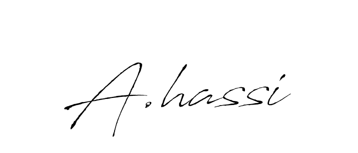 Also we have A.hassi name is the best signature style. Create professional handwritten signature collection using Antro_Vectra autograph style. A.hassi signature style 6 images and pictures png