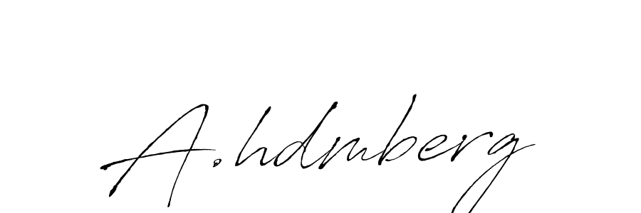 It looks lik you need a new signature style for name A.hdmberg. Design unique handwritten (Antro_Vectra) signature with our free signature maker in just a few clicks. A.hdmberg signature style 6 images and pictures png