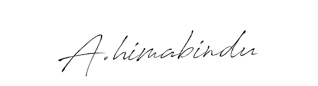 Use a signature maker to create a handwritten signature online. With this signature software, you can design (Antro_Vectra) your own signature for name A.himabindu. A.himabindu signature style 6 images and pictures png