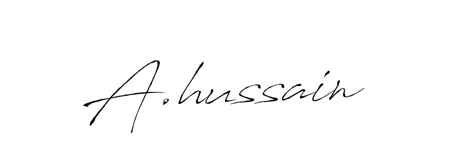 A.hussain stylish signature style. Best Handwritten Sign (Antro_Vectra) for my name. Handwritten Signature Collection Ideas for my name A.hussain. A.hussain signature style 6 images and pictures png