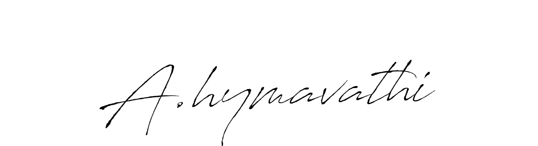 Use a signature maker to create a handwritten signature online. With this signature software, you can design (Antro_Vectra) your own signature for name A.hymavathi. A.hymavathi signature style 6 images and pictures png