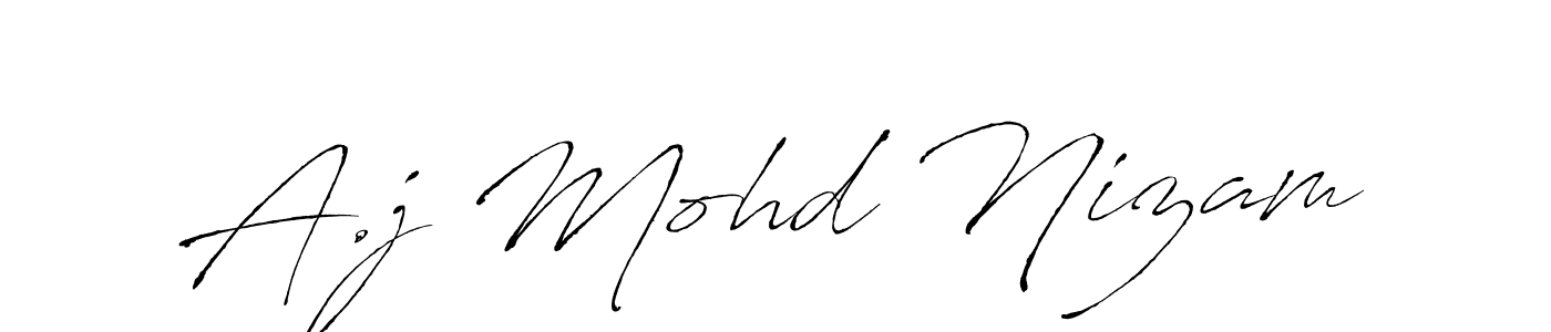 Here are the top 10 professional signature styles for the name A.j Mohd Nizam. These are the best autograph styles you can use for your name. A.j Mohd Nizam signature style 6 images and pictures png