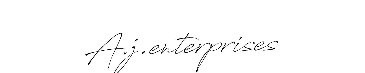 Also we have A.j.enterprises name is the best signature style. Create professional handwritten signature collection using Antro_Vectra autograph style. A.j.enterprises signature style 6 images and pictures png