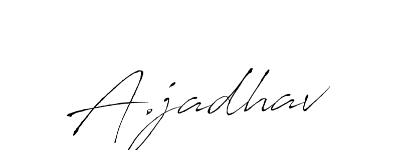 This is the best signature style for the A.jadhav name. Also you like these signature font (Antro_Vectra). Mix name signature. A.jadhav signature style 6 images and pictures png