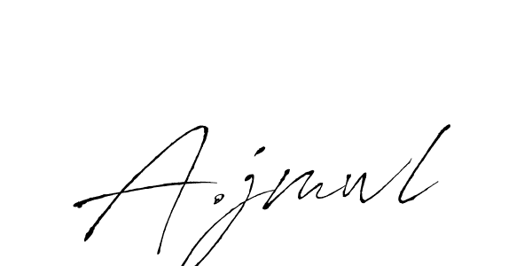 Also we have A.jmwl name is the best signature style. Create professional handwritten signature collection using Antro_Vectra autograph style. A.jmwl signature style 6 images and pictures png