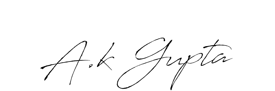 Create a beautiful signature design for name A.k Gupta. With this signature (Antro_Vectra) fonts, you can make a handwritten signature for free. A.k Gupta signature style 6 images and pictures png