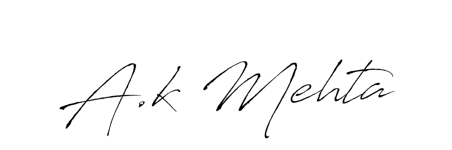 Also You can easily find your signature by using the search form. We will create A.k Mehta name handwritten signature images for you free of cost using Antro_Vectra sign style. A.k Mehta signature style 6 images and pictures png