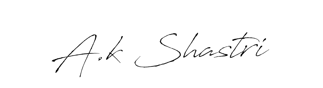 Design your own signature with our free online signature maker. With this signature software, you can create a handwritten (Antro_Vectra) signature for name A.k Shastri. A.k Shastri signature style 6 images and pictures png