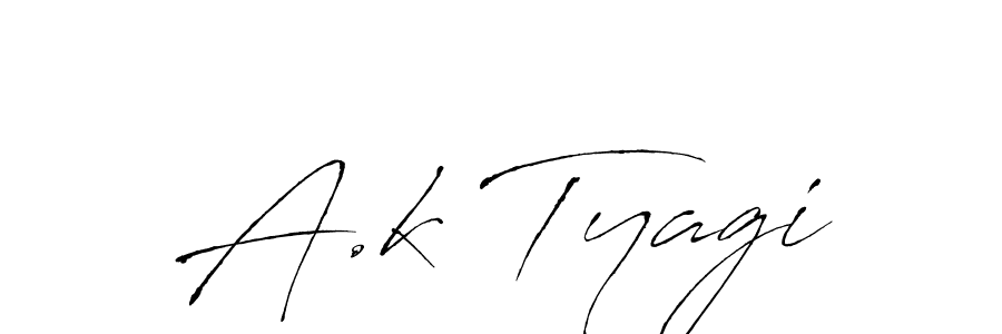 Use a signature maker to create a handwritten signature online. With this signature software, you can design (Antro_Vectra) your own signature for name A.k Tyagi. A.k Tyagi signature style 6 images and pictures png