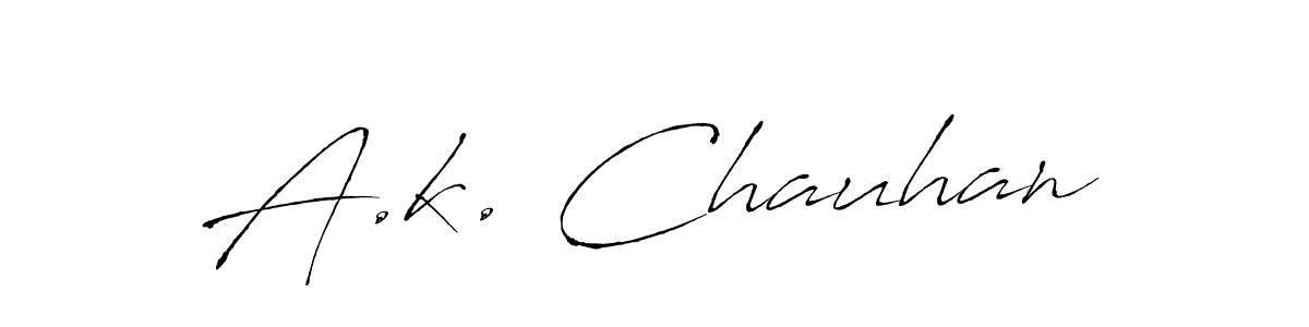 Also You can easily find your signature by using the search form. We will create A.k. Chauhan name handwritten signature images for you free of cost using Antro_Vectra sign style. A.k. Chauhan signature style 6 images and pictures png