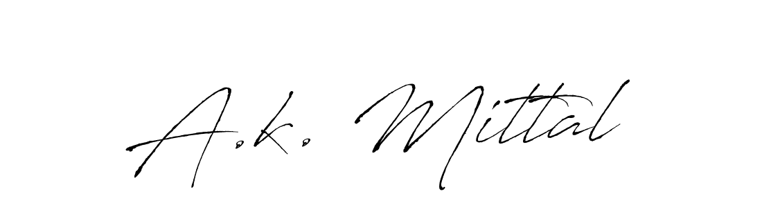 You should practise on your own different ways (Antro_Vectra) to write your name (A.k. Mittal) in signature. don't let someone else do it for you. A.k. Mittal signature style 6 images and pictures png