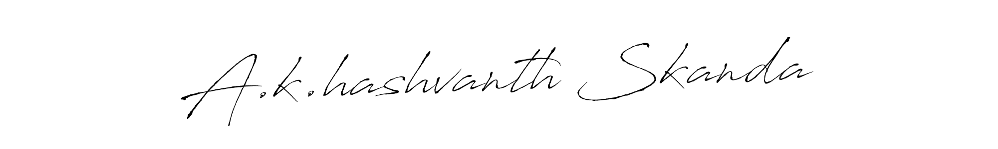Here are the top 10 professional signature styles for the name A.k.hashvanth Skanda. These are the best autograph styles you can use for your name. A.k.hashvanth Skanda signature style 6 images and pictures png