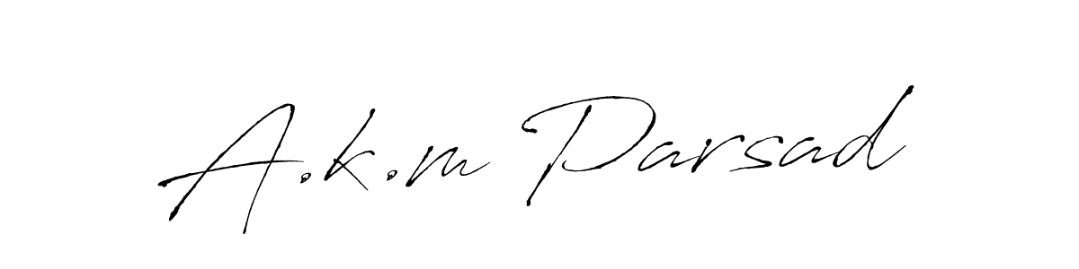 Make a beautiful signature design for name A.k.m Parsad. Use this online signature maker to create a handwritten signature for free. A.k.m Parsad signature style 6 images and pictures png