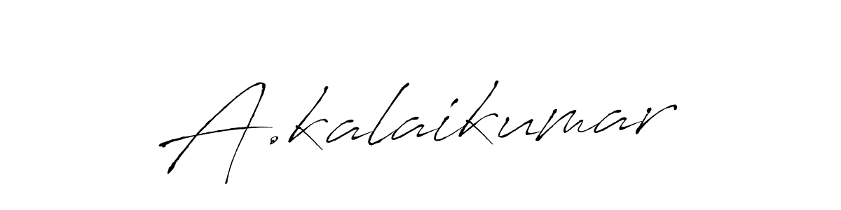 Use a signature maker to create a handwritten signature online. With this signature software, you can design (Antro_Vectra) your own signature for name A.kalaikumar. A.kalaikumar signature style 6 images and pictures png