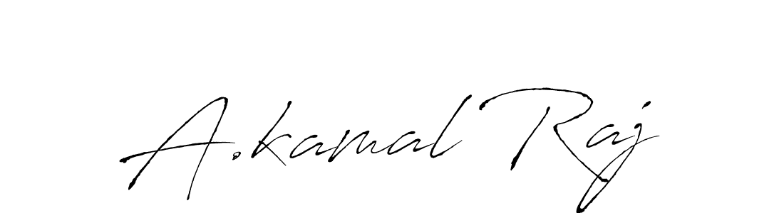 You should practise on your own different ways (Antro_Vectra) to write your name (A.kamal Raj) in signature. don't let someone else do it for you. A.kamal Raj signature style 6 images and pictures png