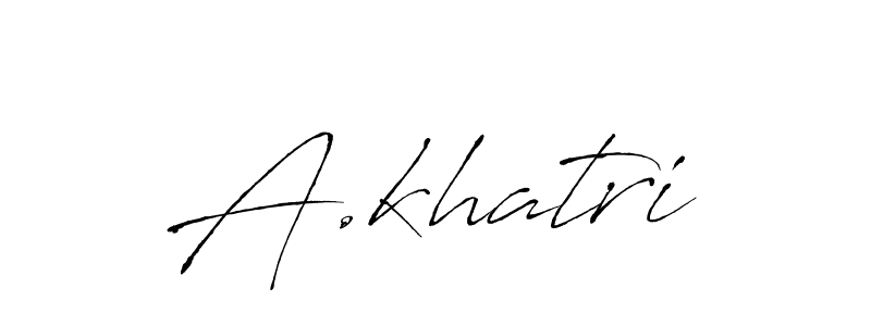 Antro_Vectra is a professional signature style that is perfect for those who want to add a touch of class to their signature. It is also a great choice for those who want to make their signature more unique. Get A.khatri name to fancy signature for free. A.khatri signature style 6 images and pictures png