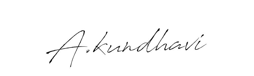 Design your own signature with our free online signature maker. With this signature software, you can create a handwritten (Antro_Vectra) signature for name A.kundhavi. A.kundhavi signature style 6 images and pictures png