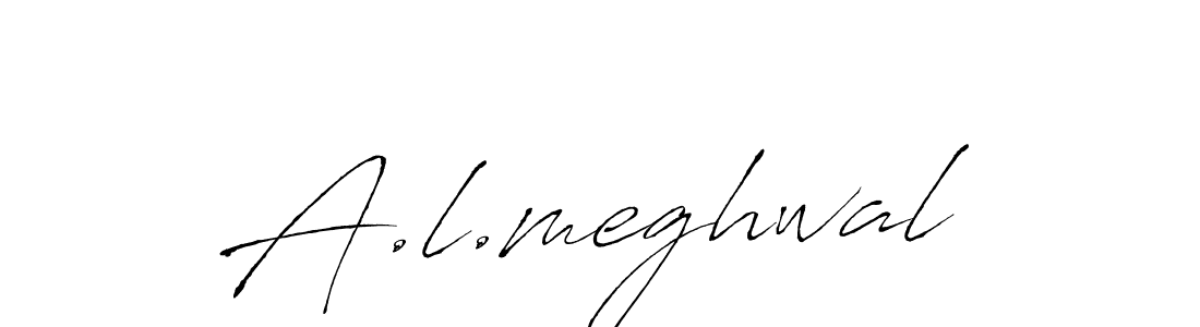 It looks lik you need a new signature style for name A.l.meghwal. Design unique handwritten (Antro_Vectra) signature with our free signature maker in just a few clicks. A.l.meghwal signature style 6 images and pictures png