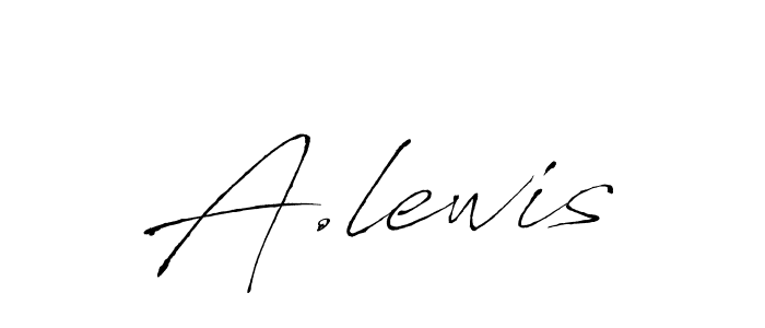 You should practise on your own different ways (Antro_Vectra) to write your name (A.lewis) in signature. don't let someone else do it for you. A.lewis signature style 6 images and pictures png