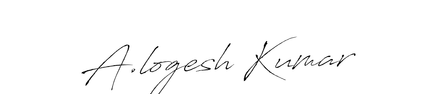 Design your own signature with our free online signature maker. With this signature software, you can create a handwritten (Antro_Vectra) signature for name A.logesh Kumar. A.logesh Kumar signature style 6 images and pictures png