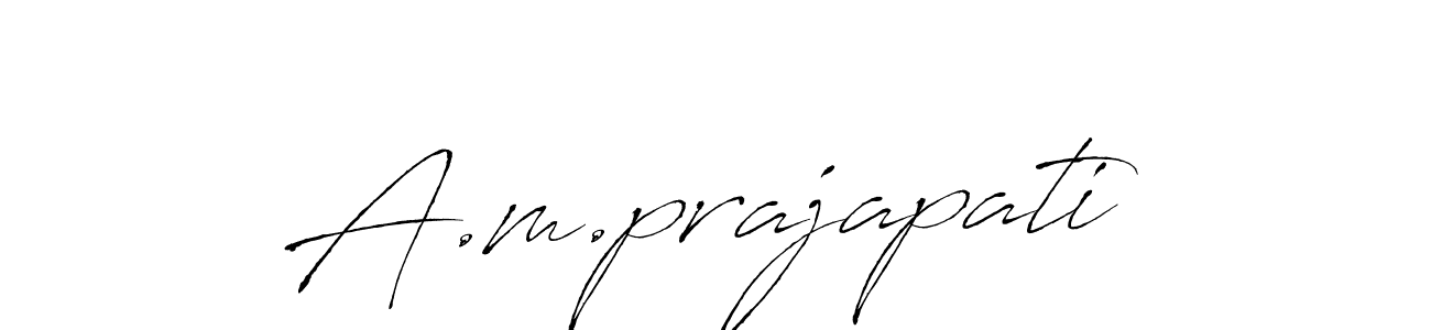 Also You can easily find your signature by using the search form. We will create A.m.prajapati name handwritten signature images for you free of cost using Antro_Vectra sign style. A.m.prajapati signature style 6 images and pictures png