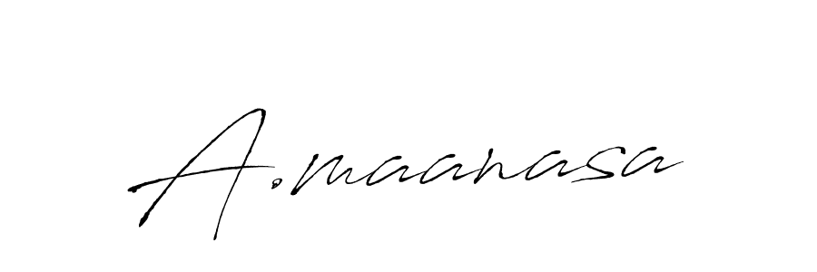 if you are searching for the best signature style for your name A.maanasa. so please give up your signature search. here we have designed multiple signature styles  using Antro_Vectra. A.maanasa signature style 6 images and pictures png