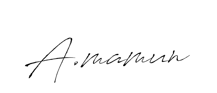 How to make A.mamun signature? Antro_Vectra is a professional autograph style. Create handwritten signature for A.mamun name. A.mamun signature style 6 images and pictures png