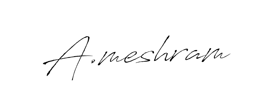 if you are searching for the best signature style for your name A.meshram. so please give up your signature search. here we have designed multiple signature styles  using Antro_Vectra. A.meshram signature style 6 images and pictures png