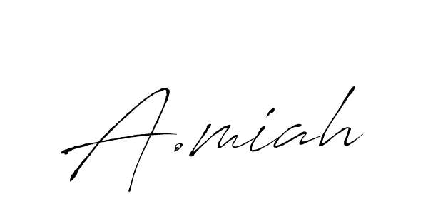 Use a signature maker to create a handwritten signature online. With this signature software, you can design (Antro_Vectra) your own signature for name A.miah. A.miah signature style 6 images and pictures png